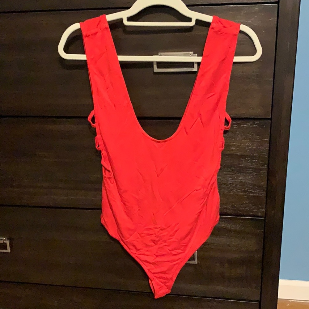 Women’s Red Bodysuit